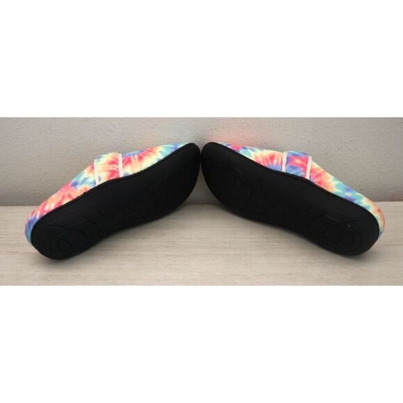 Glolily WMN Sz 9M Tie Dye Mia Faux Shearling Lined Indoor/Outdoor Comfy Slippers - Picture 3 of 15